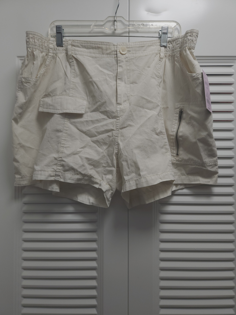 NWT Wild Fable Off-White Cargo Utility Shorts XXL